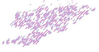 Kırgızistan Haritası Oluşturan Dinamik Çapraz Çizgiler