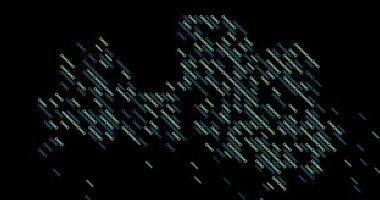 Letonya Harita Şekline Toplanan Soyut Çapraz Elementler