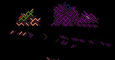 Letonya Siluetinin Çapraz Binasının Üretici Sanat Animasyonu