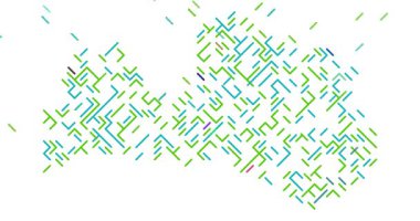 Letonya Taslağına Kayan Çapraz Çizgileri Gösteren Stok Canlandırması