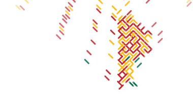 Soyut Kaydırma Çubukları Animasyon Oluşturma ve Çıkma Litvanya Haritası