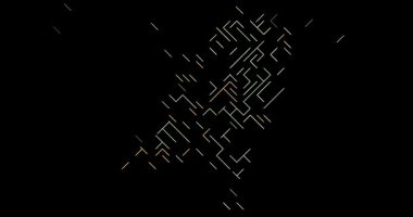 Hollanda Harita Silueti üzerinden Soyut Bağlantı Konsepti