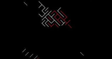 Malezya Haritası Oluşturan Soyut Grafik Çizgileri