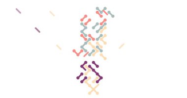 Portekiz Harita Şekline Toplanan Soyut Çapraz Elementler