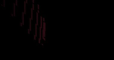 Katar Haritası Oluşturan Soyut Grafik Çizgileri