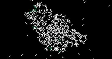 Suudi Arabistan Haritası için Çapraz Açıklama Grafikleri Efekti