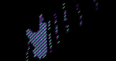 Güney Afrika Harita Şeklini Yaratan Profesyonel Grafik Geçişi