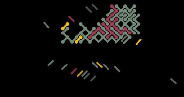 Güney Afrika Haritasının Çapraz Oluşumunu Gösteren Teknoloji Animasyonu