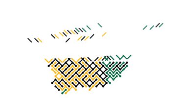 Güney Afrika 'nın çaprazlama yoluyla dijital olarak görselleştirilmesi