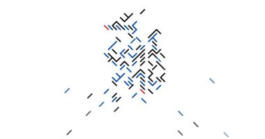 Çapraz Hareket Grafikleri Güney Kore Siluetini Göster