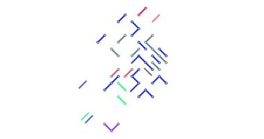 Güney Kore Haritasının Minimalist Çapraz Kaydırma Canlandırması