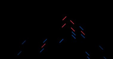 Güney Kore Siluetinin Temiz Çapraz Şeritleri Topluluğu