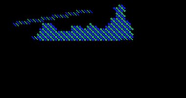 Dinamik Çapraz Kaydıraklar Güney Sudan Haritası Silüeti Canlandırması
