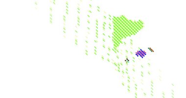 İspanya Harita Silueti üzerinden Soyut Bağlantı Konsepti