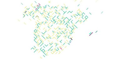 Dinamik Çapraz Çizgili İspanya Haritası