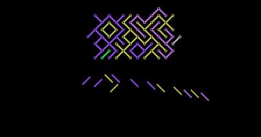 Çapraz Kaydırma Çizgileri Sudan Haritası Silueti Oluşturuyor