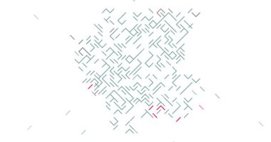 Geometrik Çapraz Çizgiler Surinam Haritası ile Birleştiriliyor