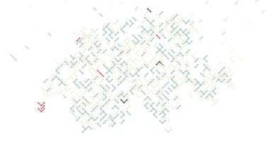 İsviçre 'yi Açığa Çıkarmak İçin Çapraz Vektör Çizgileri