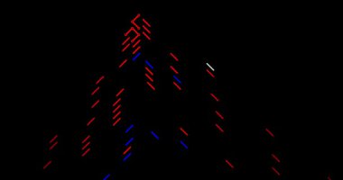 Soyut Grafik Çizgileri Tayland Haritası Oluşturuyor