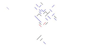 Tayland Ülke Haritasını Toplayan Asgari Çapraz Grafikler