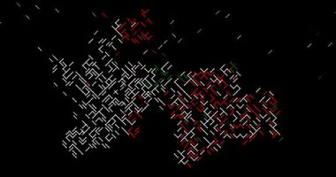 Tacikistan Harita Şeklini Gösteren Çapraz Soyut Canlandırma