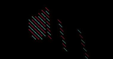 Avustralya Ülke Siluetinin Teknik Çizgi Canlandırması