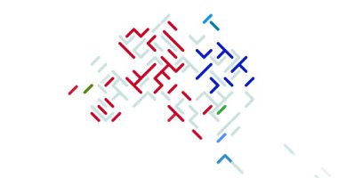 Avustralya 'yı Açığa Çıkarmak İçin Çapraz Vektör Çizgileri