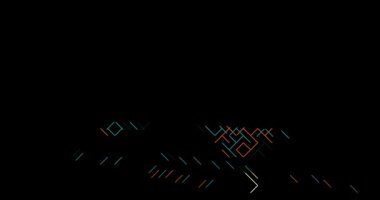 Avustralya Harita Şeklini Gösteren Çapraz Soyut Canlandırma