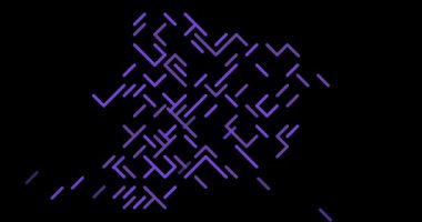 Soyut Hareket Grafikleri Çapraz Akış Andorra 'yı İnşa Eder