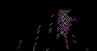 Soyut Hareket Grafikleri Çapraz Akış Andorra 'yı İnşa Eder