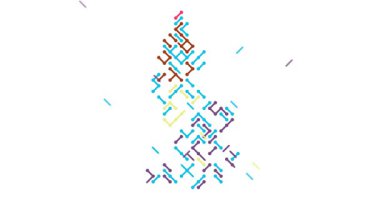 Minimalist Tasarım Çapraz Çizgiler Lihtenştayn Haritasından Kayar