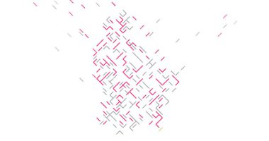 Lüksemburg Haritasının Minimalist Çapraz Kaydırma Canlandırması