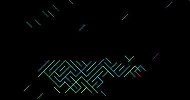 Makedonya Ülke Haritası Oluşturan Dinamik Doğrusal Animasyon