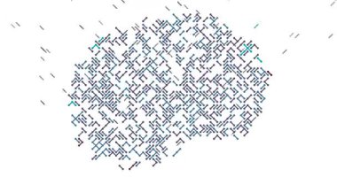 Makedonya Haritası Oluşturan Soyut Grafik Çizgileri