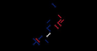 Soyut Hareket Grafikleri Çapraz Akış Yeni Zelanda 'yı İnşa Eder