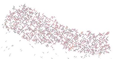 Soyut Hareket Grafikleri Çapraz Akış Nepal 'i İnşa Eder