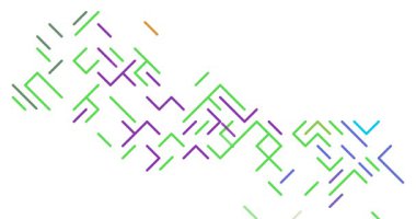 Nepal Ülke Siluetinin Teknik Çizgi Canlandırması