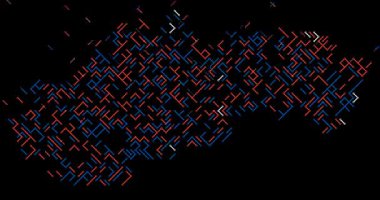 Eğitim Videosu Çapraz Slaytlar Slovakya Şekli Oluşturdu