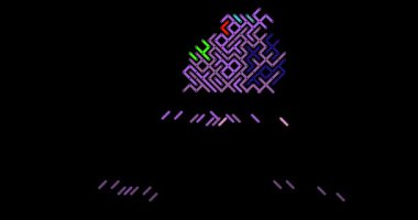 Üretici Sanat Çapraz Çizgileri Lübnan Şeklini Birleştir