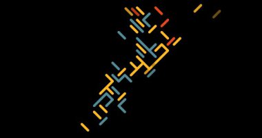 Lübnan Ülke Haritası Oluşturan Dinamik Doğrusal Canlandırma