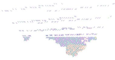 Dinamik Geçiş Çapraz Şeritleri Türkmenistan Şeklini Birleştir