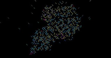 Uganda Haritasının Minimalist Çapraz Kaydırma Canlandırması