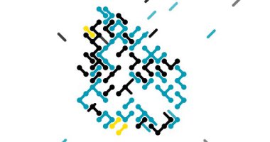 Uruguay Siluetinin Temiz Çapraz Çizgiler Topluluğu