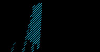 Çapraz Kaydırma Çizgileri Uruguay Haritası Silueti Oluşturuyor