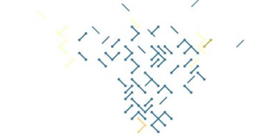 Soyut Çapraz Çizgiler Venezuela Haritası Silueti Oluştur