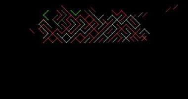 Venezuela Ülke Siluetinin Teknik Çizgi Canlandırması