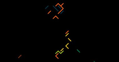 Vietnam Ülke Siluetinin Teknik Çizgi Canlandırması