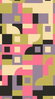 Gelecekçi Asgari Kafes Geometrik Uygulama Animasyon Döngüsü