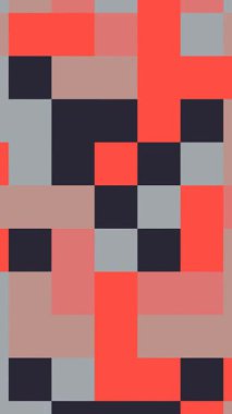 Yapılandırılmış Bauhaus Geometri Animasyonu Kusursuz İş Arkaplanı