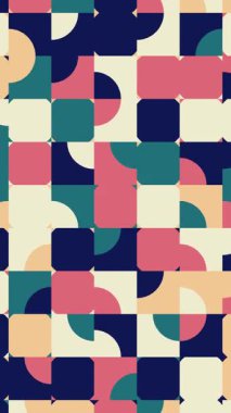 Minimalist Geometrik Tasarım ile Soyut Prosedür Çemberleri Animasyonu